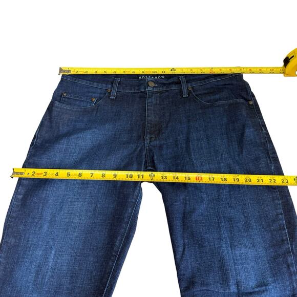 Mott & Bow Mott And Bow STRAIGHT CROSBY JEANS 36 X 30 Dark Blue Stretch Midrise - Picture 9 of 11